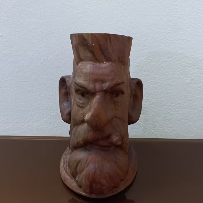 آدمک چوبی طرح سیگاری