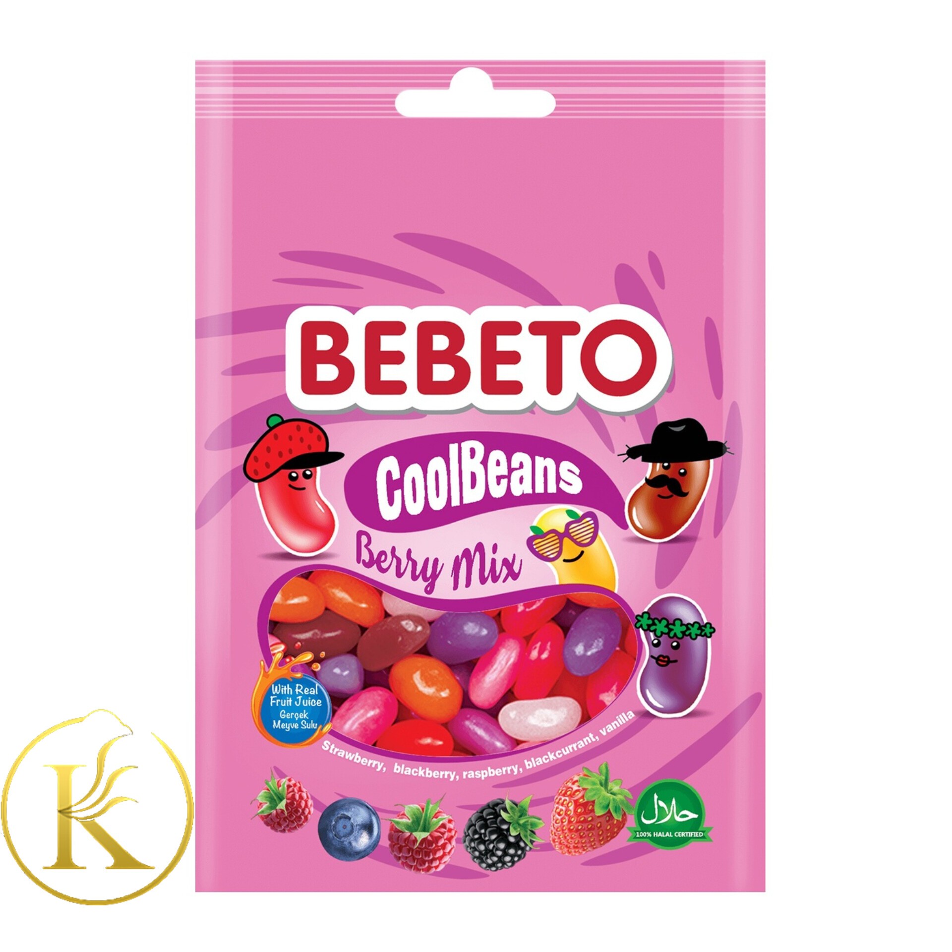 جیلی بیلی ببتو با طعم میکس بری 60گرم bebeto