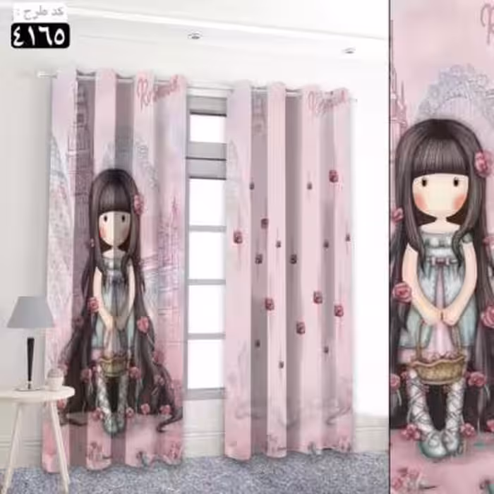 پرده تصویری طرح گیسو