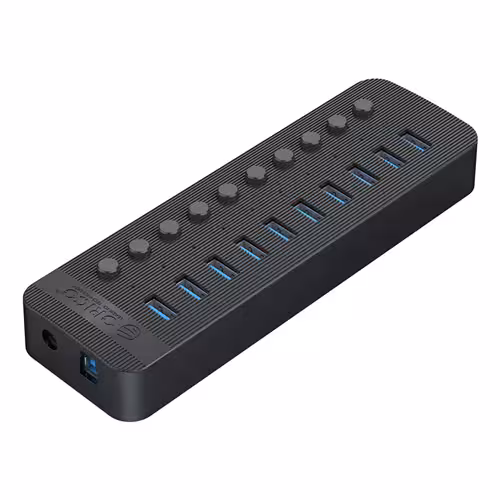 هاب 10 پورت USB3.0 اوریکو مدل CT2U3-10AB   آداپتور