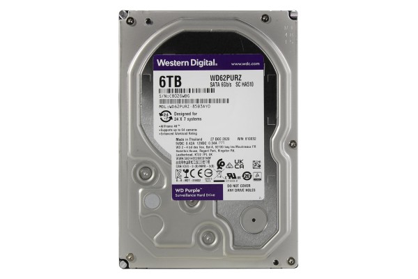 هارد دیسک وسترن دیجیتال ظرفیت 6 ترابایت 6tb western digital wd62 purz