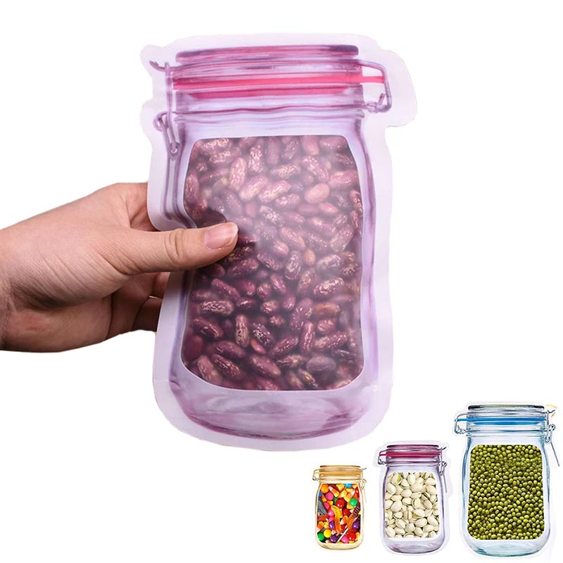 زیپ کیپ طرح شیشه حبوبات 3 عددی