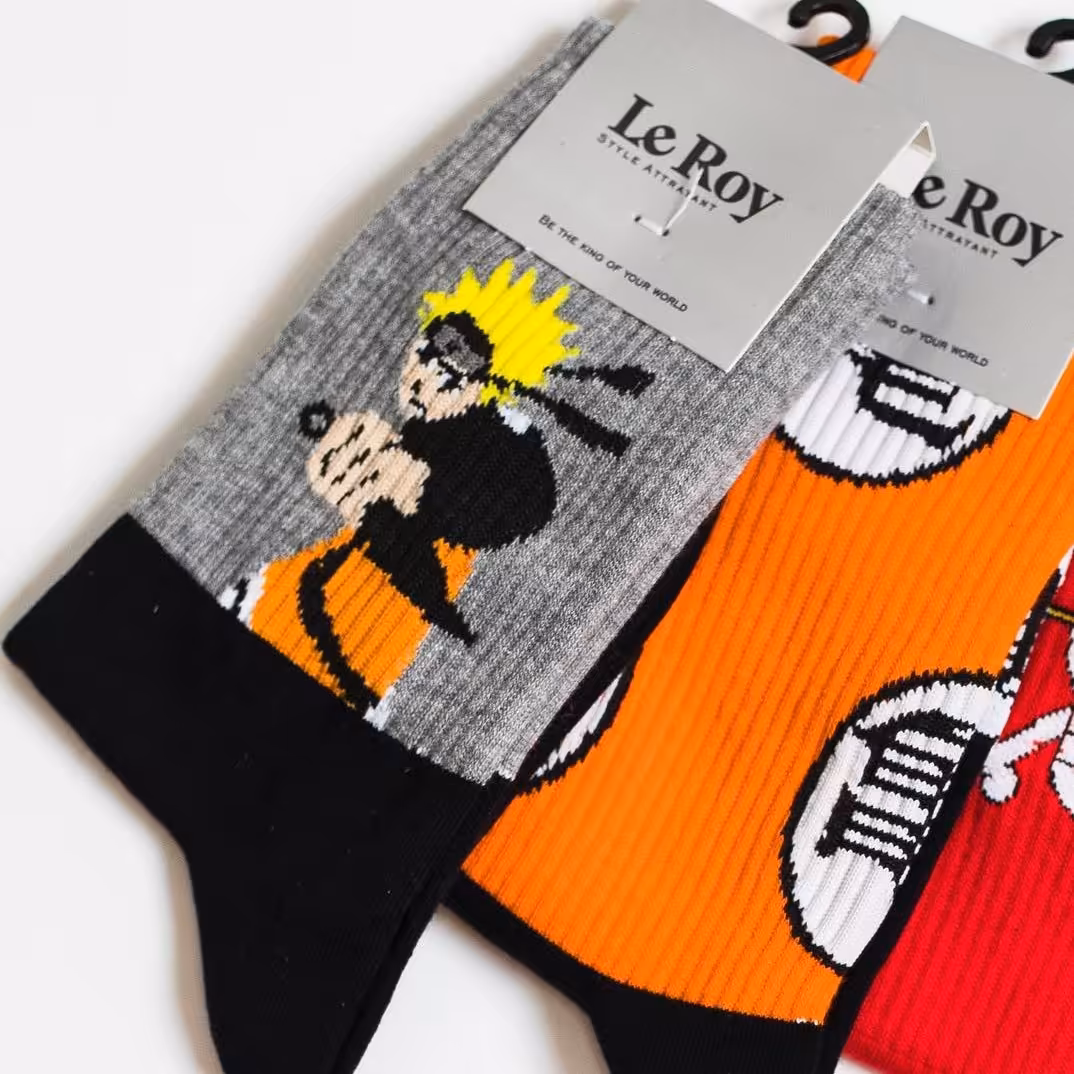 جوراب ساقدار مشکی انیمه