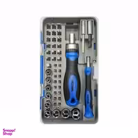 ست بیت و بکس با دسته جغجغه ای نووا مدل 1356 بسته 48 عددی