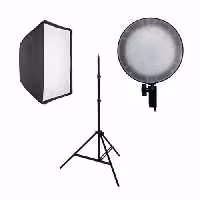 پروژکتور 100 وات انسر Answer T020   سافت باکس 50×70   پایه 803