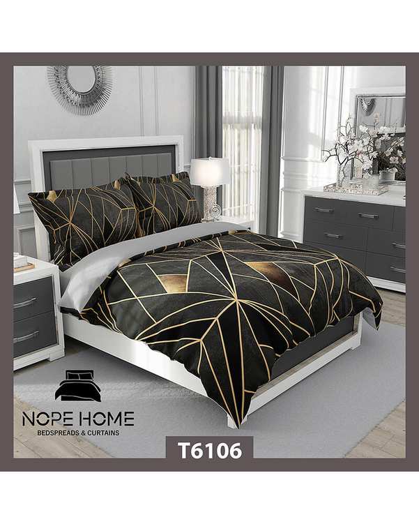 سرویس لحاف روتختی یک نفره 5 تکه نوپه هوم Nopehome طرح مدرن کد T6106