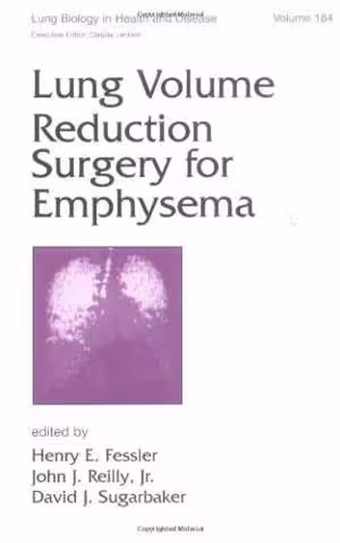 [PDF] دانلود کتاب Lung Biology In Health &amp; Disease Volume 184 Lung Volume Reduction Surgery For Emphysema, 2003