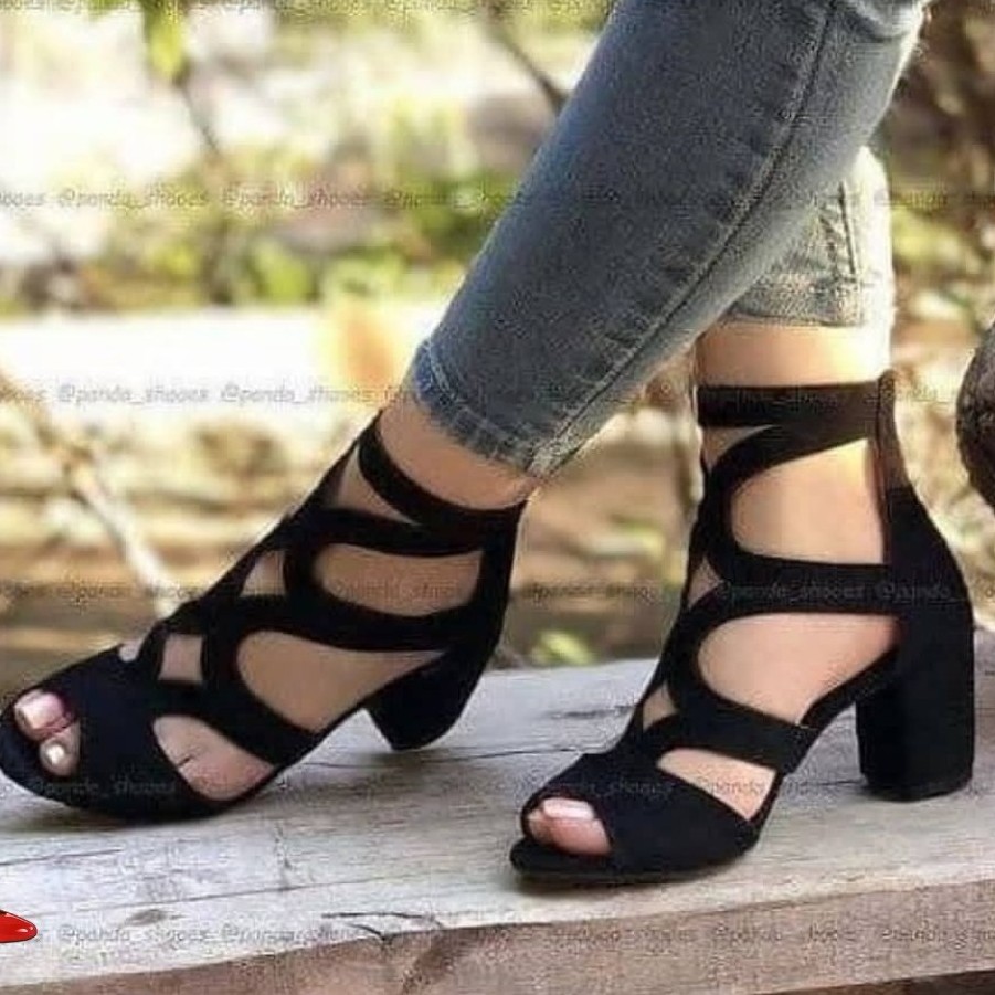 صندل زنانه رنگ طوسی مشکی صندل تابستانی صندل مجلسی کفش زنانه کفش تابستانی 