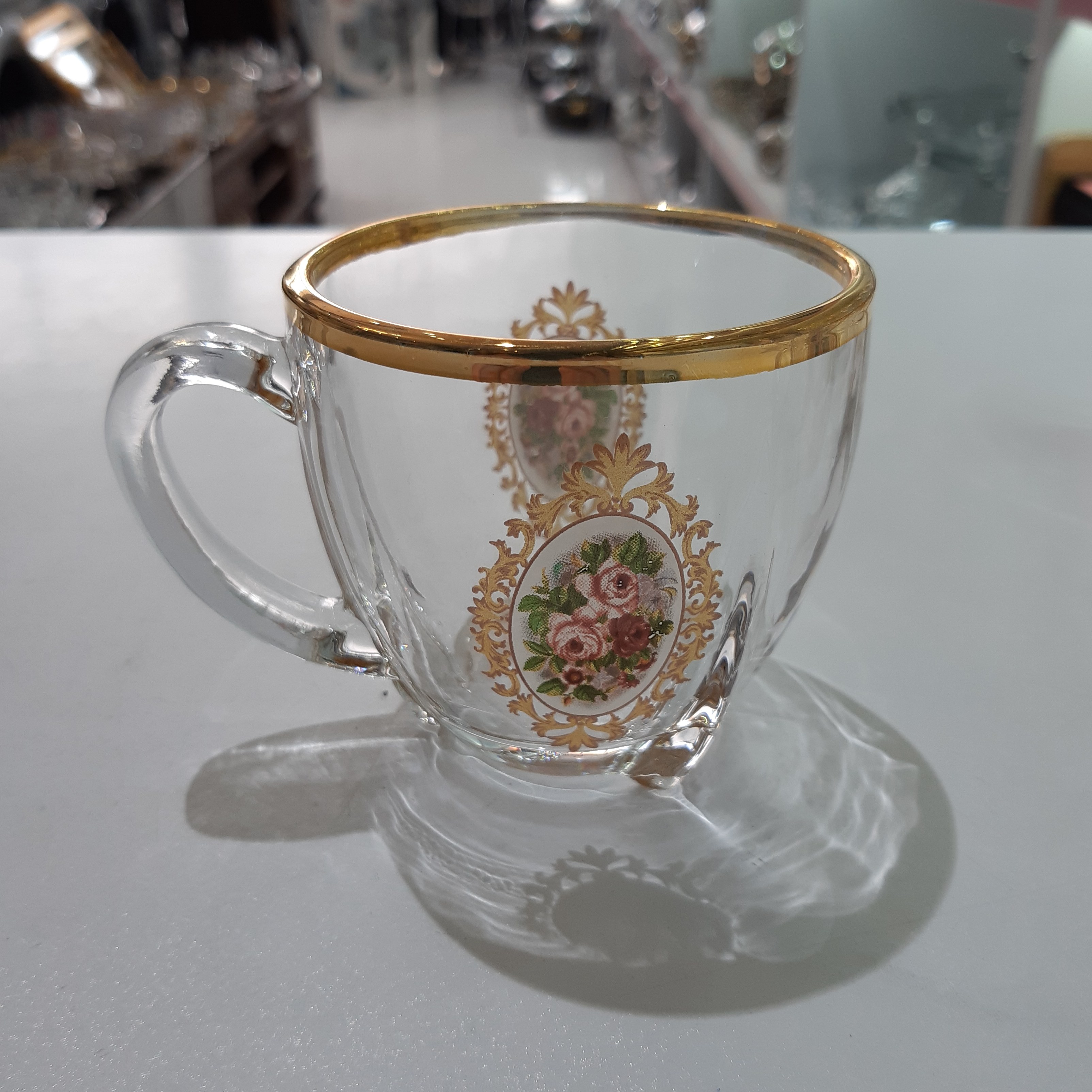 فنجان گلدار خارجی