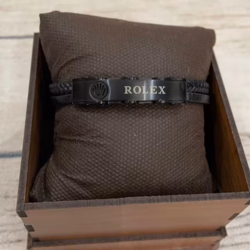 دست بند چرم رولکس