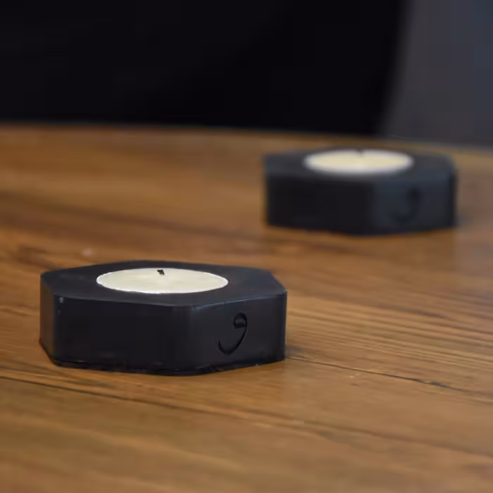 جا شمعی واو مدل هگزا ( پکیج 2 عددی)