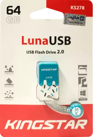 قیمت و خرید فلش مموری کینگ استار LUNA KS278 ظرفیت 64 گیگابایت