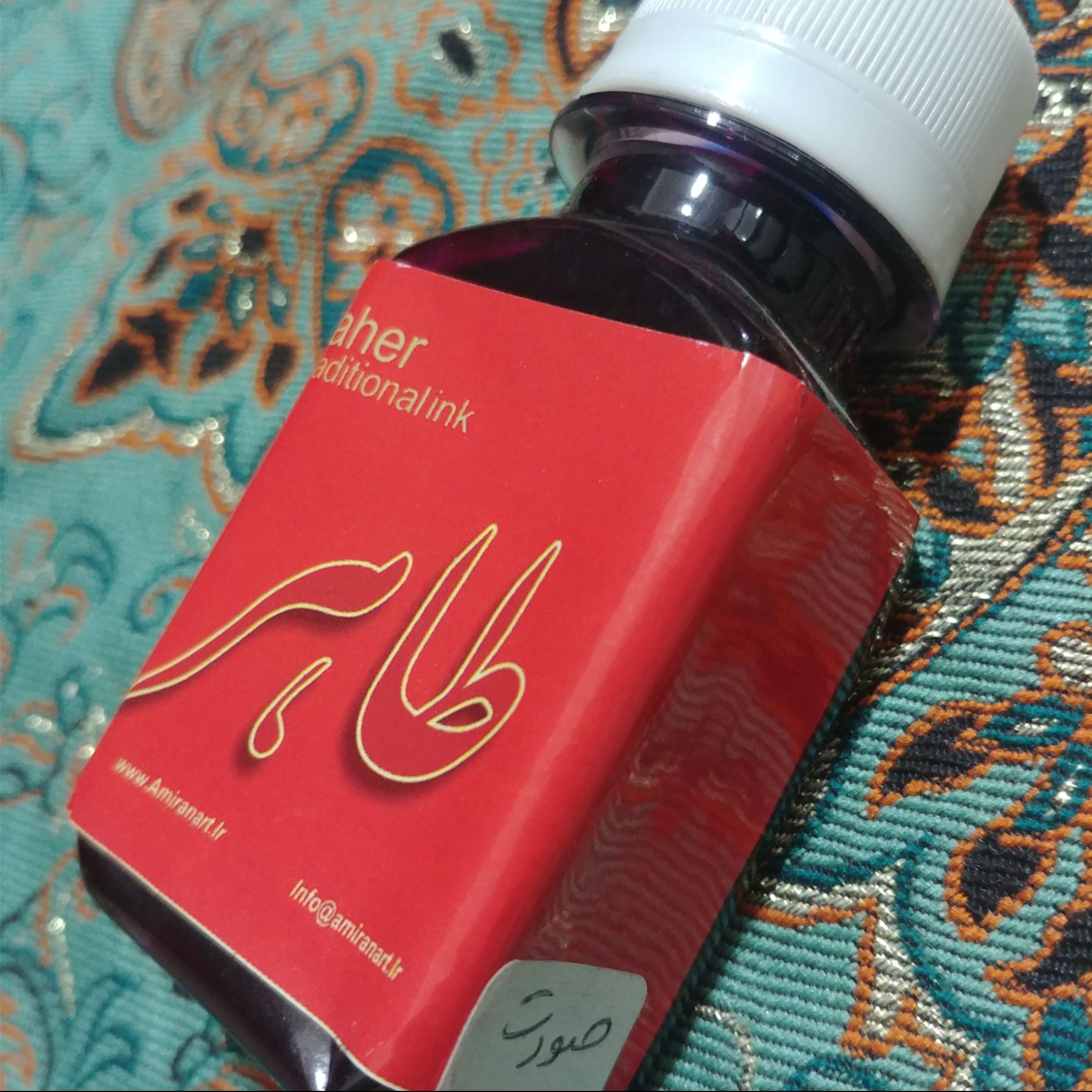 مرکب خوشنویسی طاهر - رنگ صورتی - 60 میلی لیتر