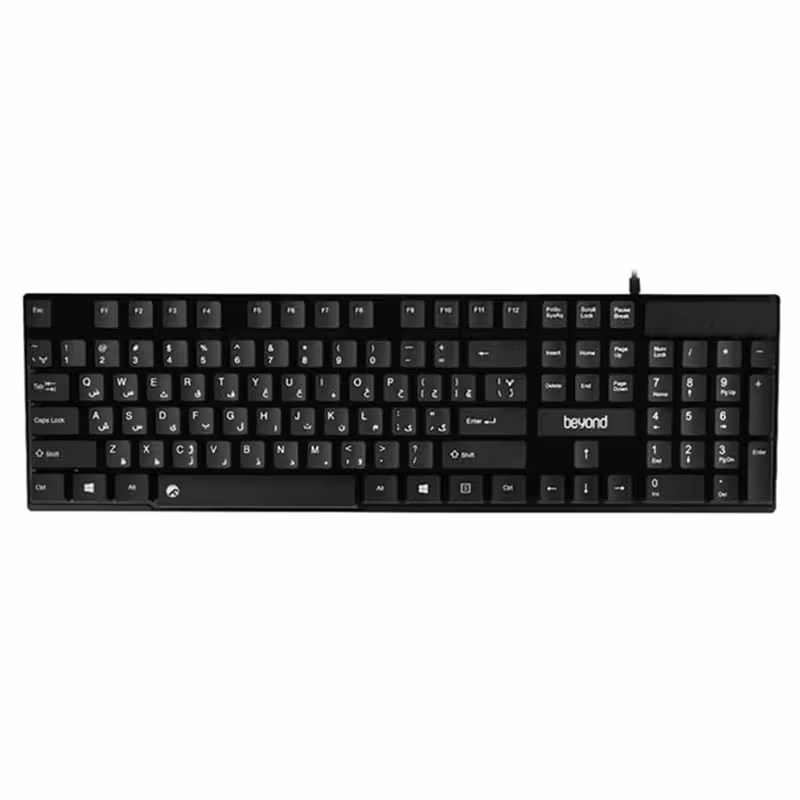 خرید کیبورد باسیم بیاند فراسو مدل Beyond BK-2870 با حروف فارسی