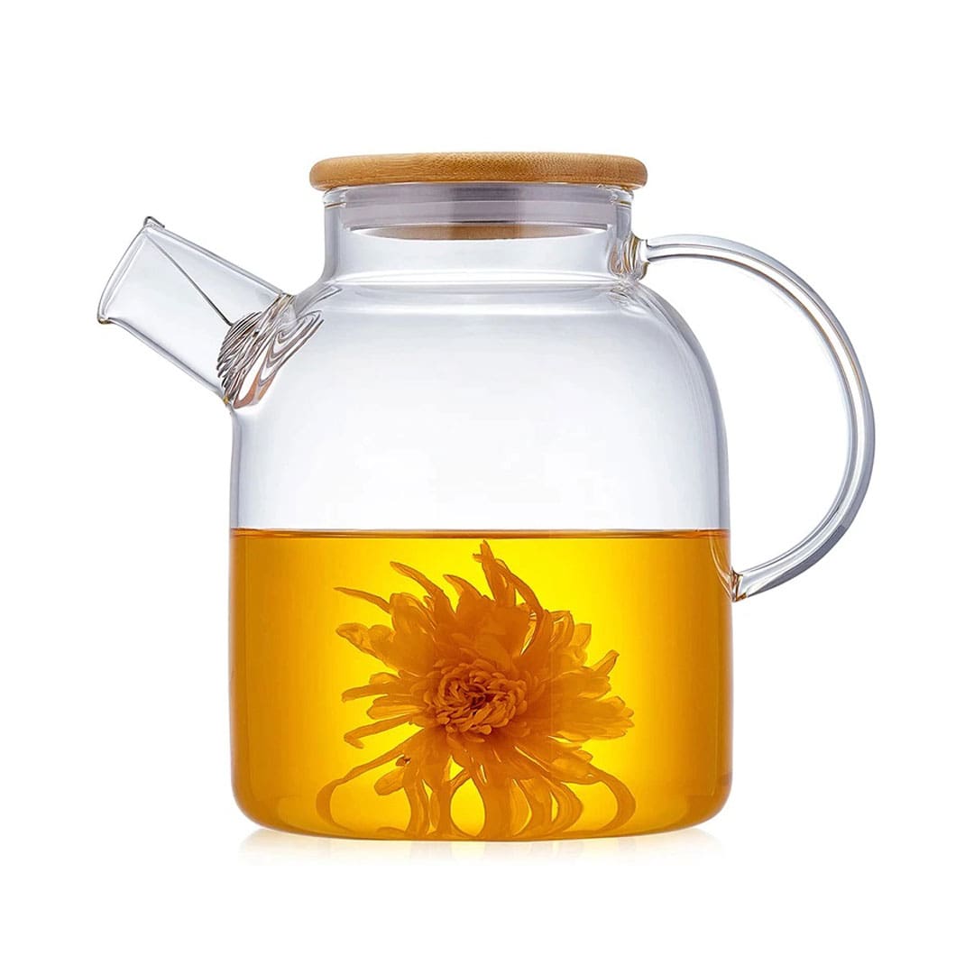 قوری پیرکس درب بامبو 1500ml