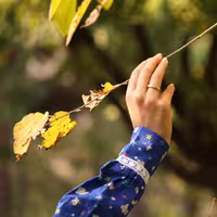 آستینک ( ساق دست ) آبی پاییزه مها