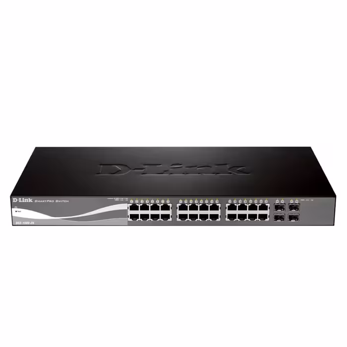 قیمت و خرید سوییچ شبکه مدیریتی 24 پورت   4 پورت SFP با 4 پورت PoE دی لینک مدل DGS-1500-28P | نت ران