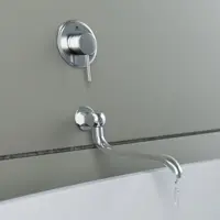 شیر ظرفشویی توکار سانیا مدل مدرن رنگ کروم