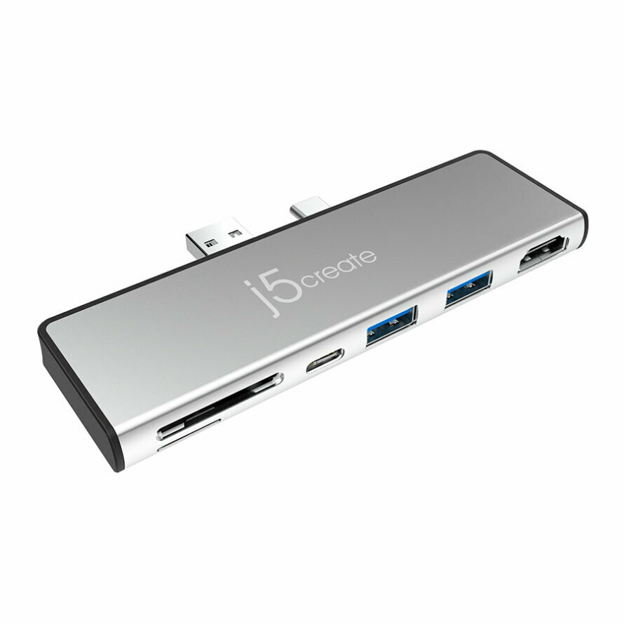 داک چندکاره جی5 کریت JCD324 Surface Pro 7 Silver