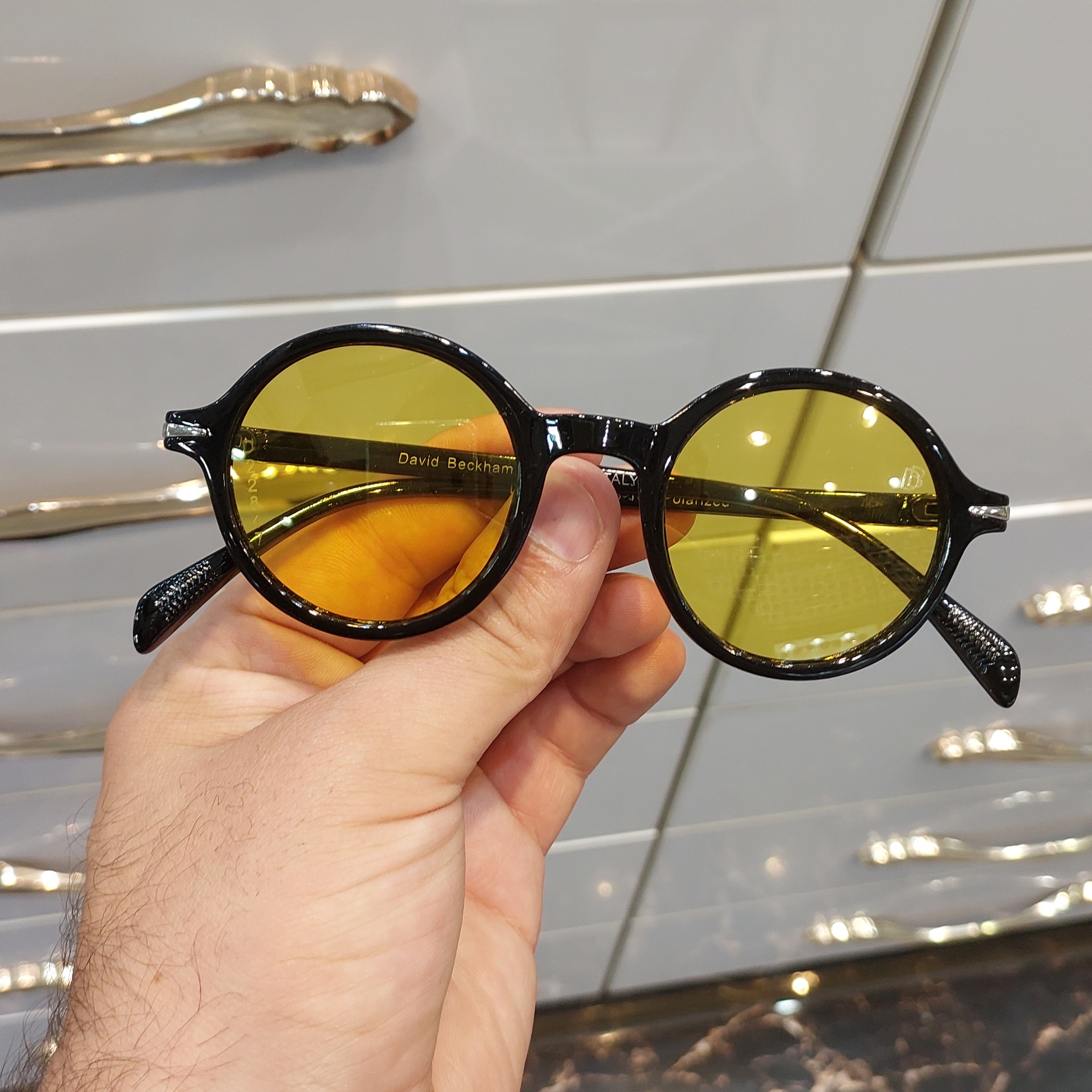 عینک دید در شب اسپرت مارک دیوید بکهام مدل گرد هری پاتر 