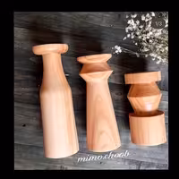 جا شمعی دست ساز چوبی 