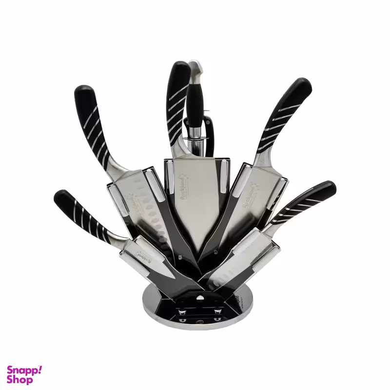 سرویس چاقو آشپزخانه 9 پارچه راکلند کد 2104