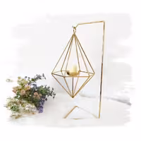 شمعدان فلزی آبکاری 