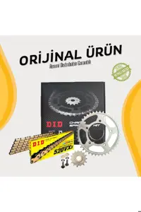 زنجیر موتورسیکلت مجموعه دنده زنجیره ای HONDA X ADV 750 2017 2024 اشعه ایکس رنگ طلای DID SET