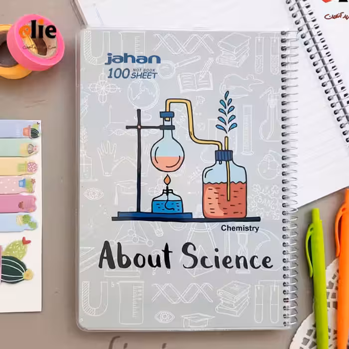 دفتر 100 برگ مجلد جهان طرح 106