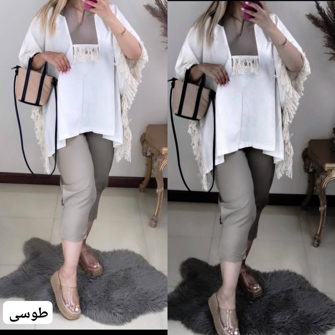 ست مانتو شلوار لنینa42k33720