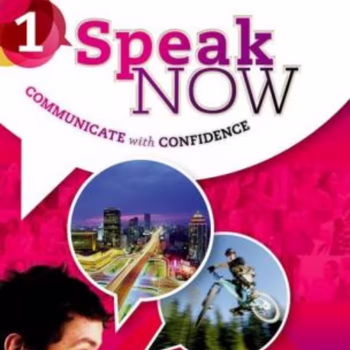 کتاب زبان 1  speak now همراه با کتاب کار و سی دی