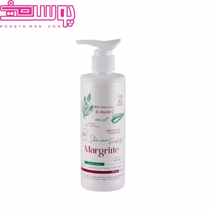 کرم مرطوب کننده آلوئه ورا پمپی مارگریت 250 میلی لیتر