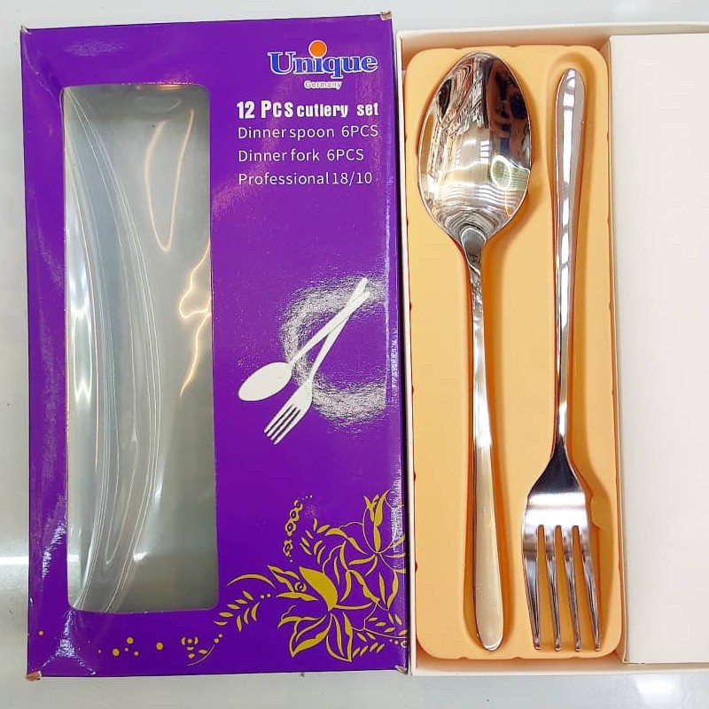 قاشق چنگال یونیک استیل اصل لوازم خانگی کاج 