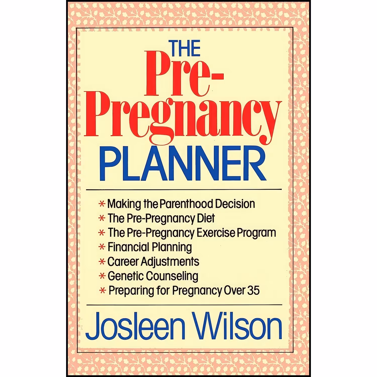 کتاب زبان اصلی The PrePregnancy Planner اثر Josleen Wilson