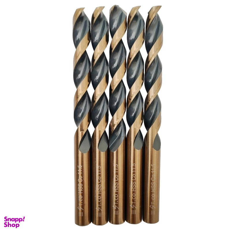 مته کبالت اس تیکو مدل Hssco سایز 11.5 میلی متر بسته 5 عددی