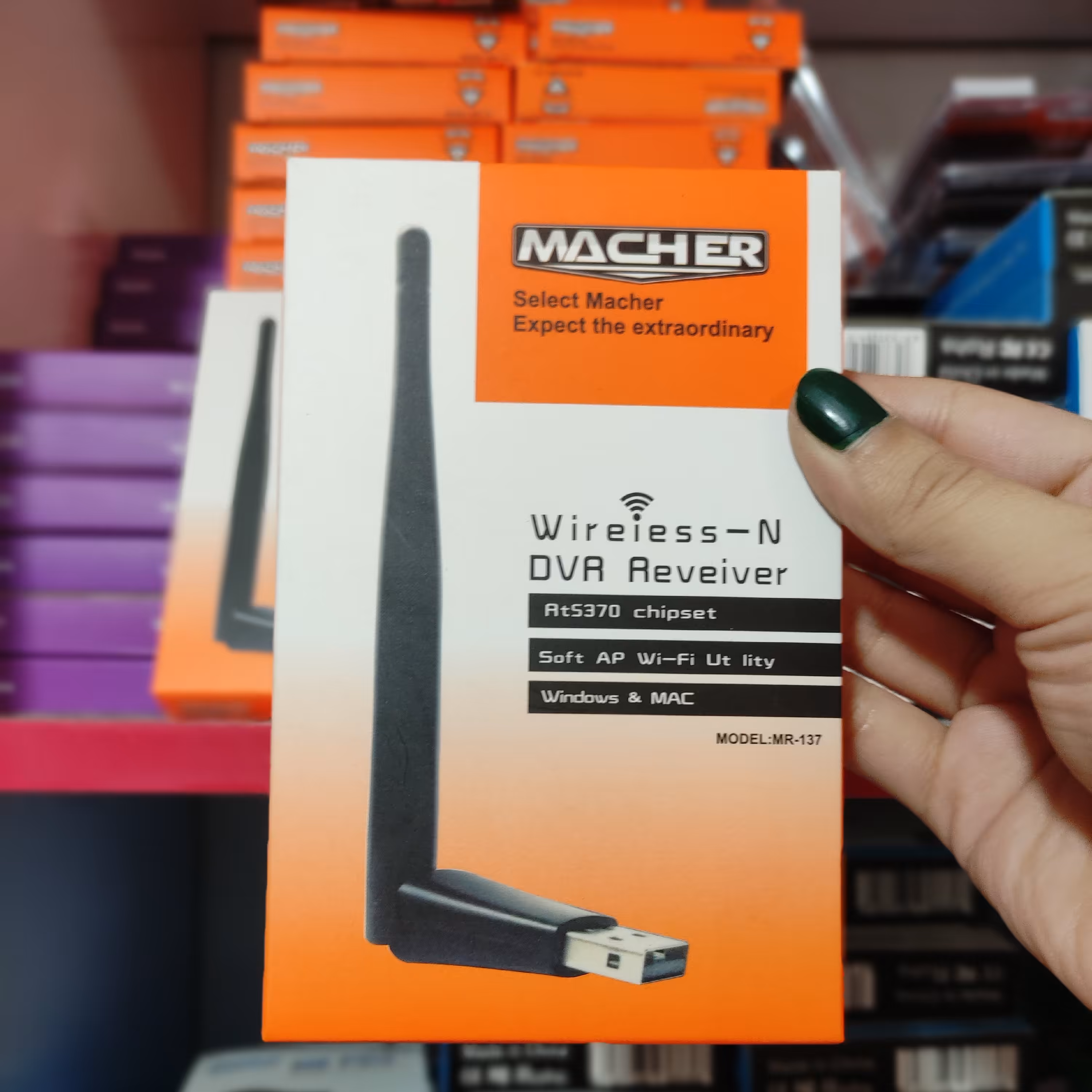 دانگل wifi آنتن دار MR_137 MACHER