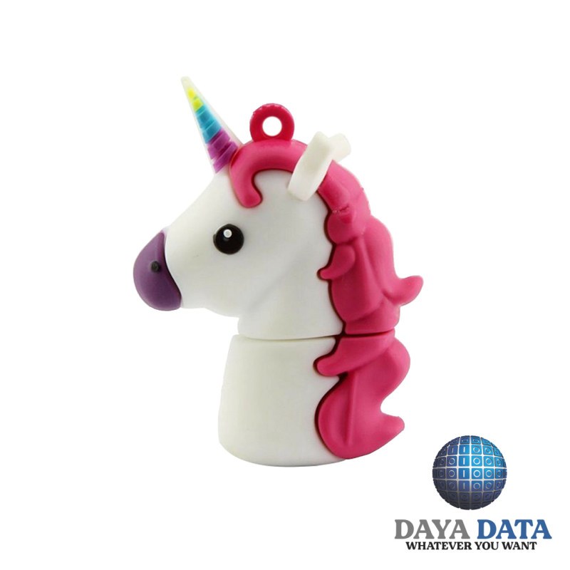 فلش مموری فانتزی دایا دیتا تک شاخ مدلPF1018-15 ظرفیت16GB-USB2 رنگ سفید