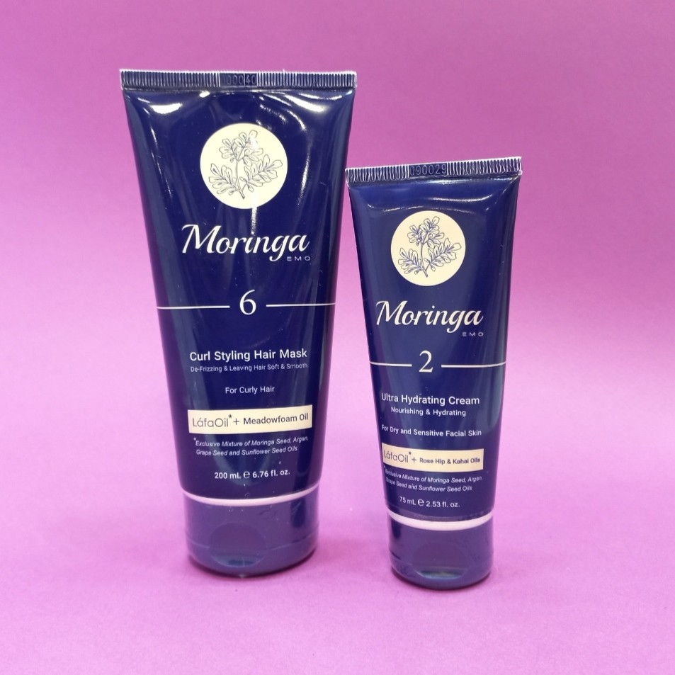 ست مراقبتی ماسک مو و کرم آبرسان Moringa emo

