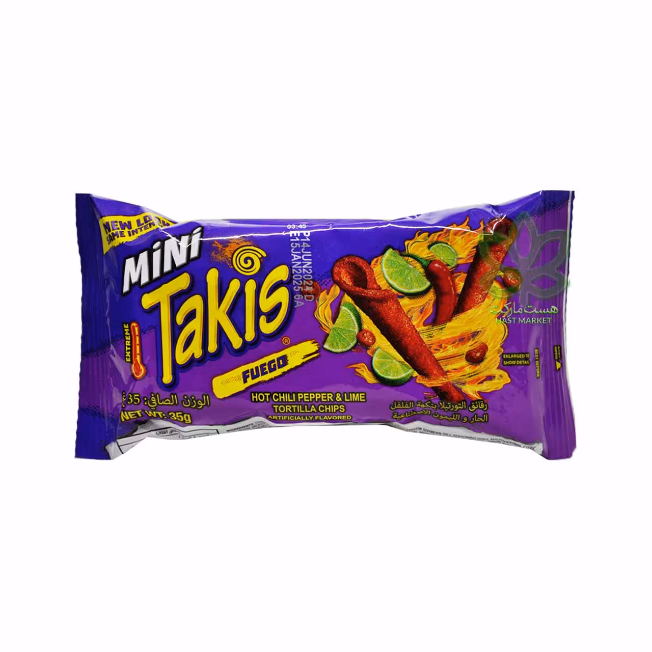چیپس تاکیس تند لیمو و فلفل 35 گرم - takis