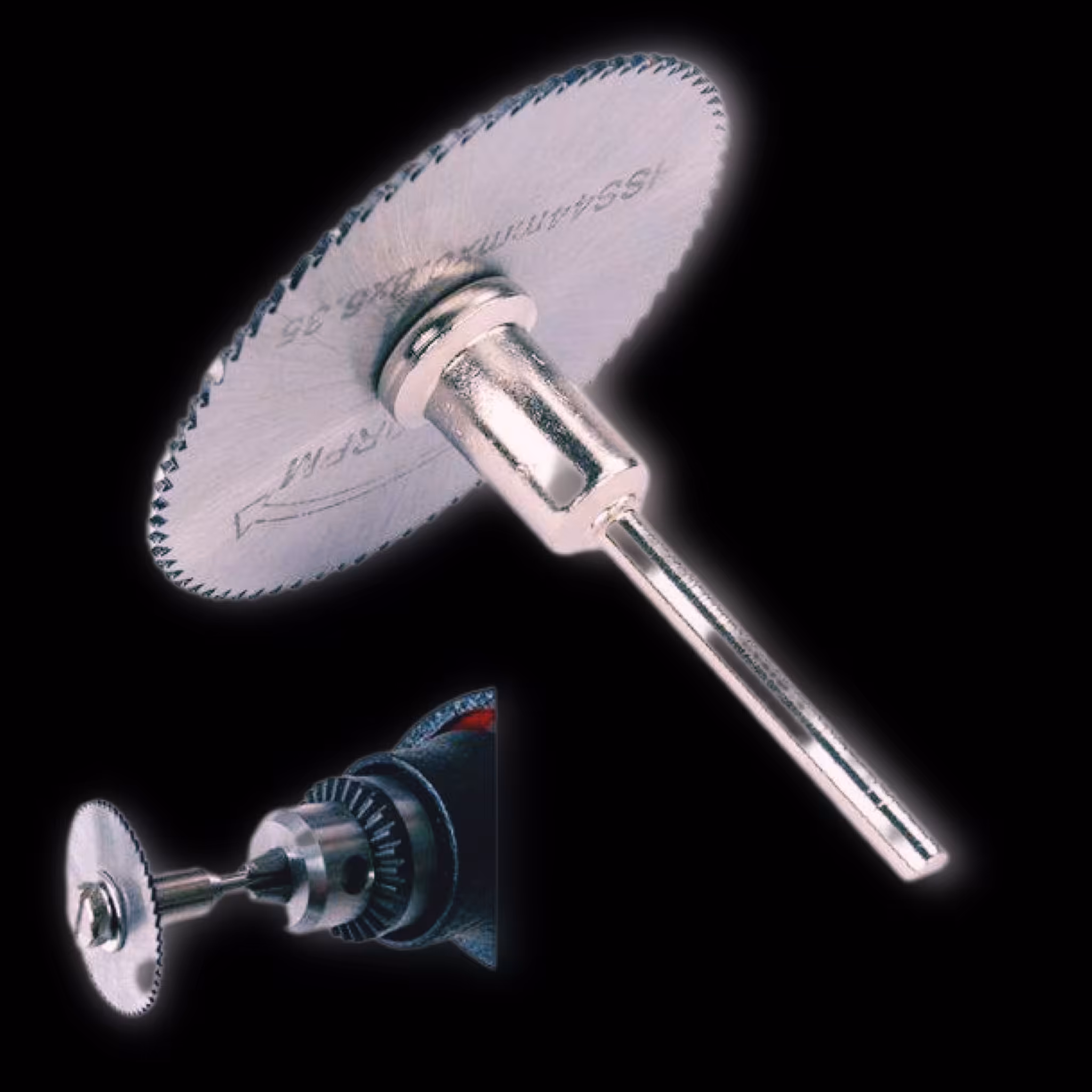 تیغ چوب بر سر دریلی ست 6 عددی مناسب دریل و فرز مینیاتوری