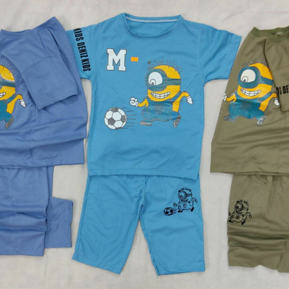 تیشرت شلوارک اسپرت با طرح زیبا و پرطرفدار مینیون