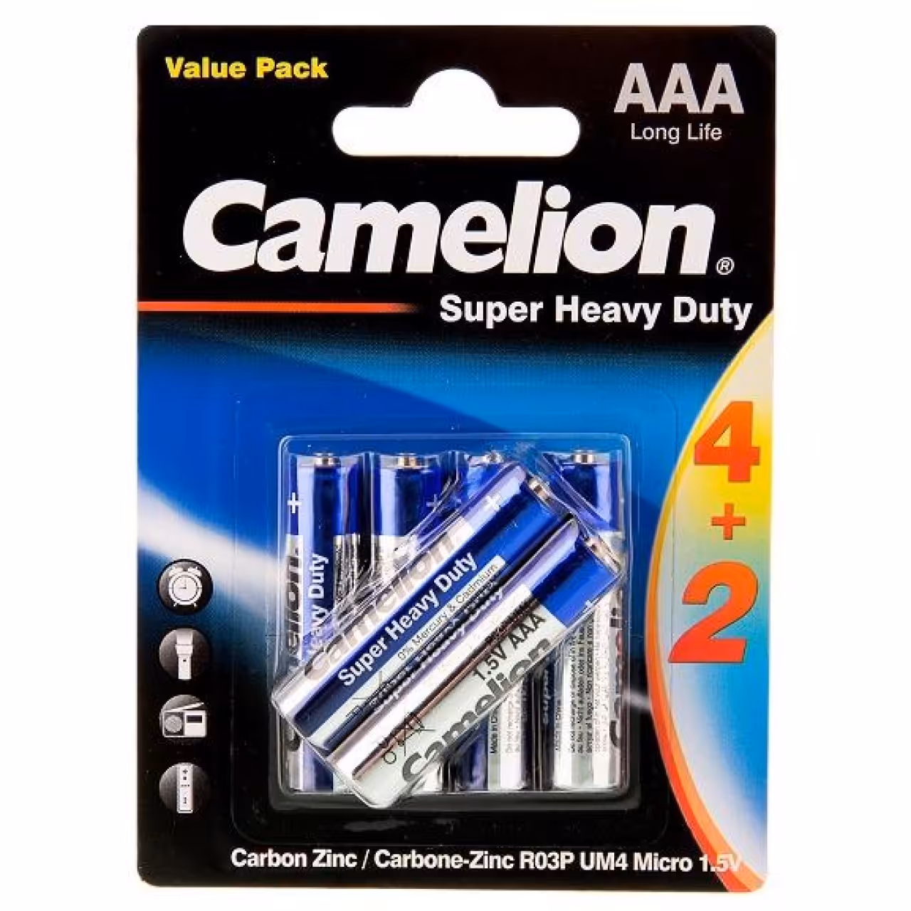 باتری نیم قلمی کملیون  2 4 مدل AAA