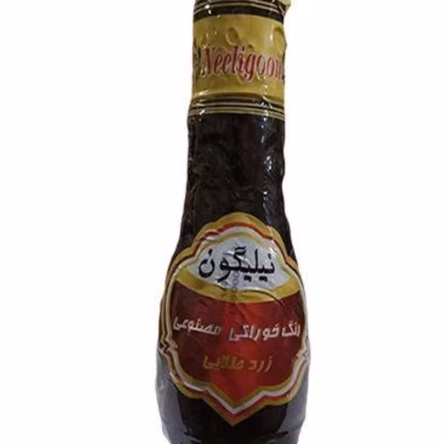 رنگ خوراکی مصنوعی یک لیتری زرد طلایی