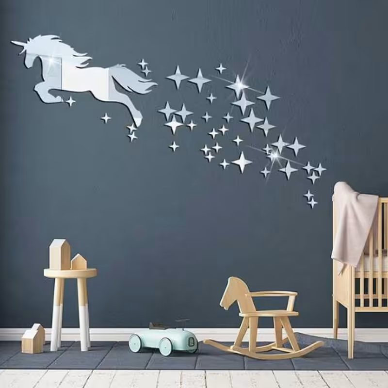 آیینه طرح اسب تک شاخ