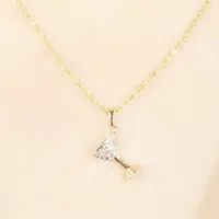 گردنبند ژوپینگ طرح جام بدون زنجیر کد 7469