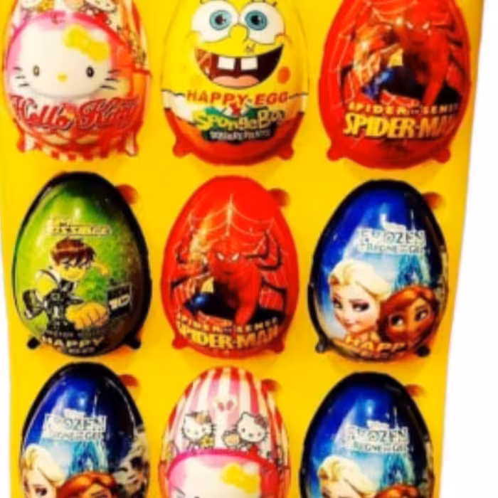 شانسی هپی اگ  بزرگ قندی تویز  مجموعه 9عددی با  محتویات  کاربردی کیفیت عالی 