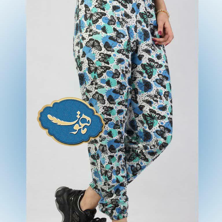 شلوار سنبادی طرح پروانه