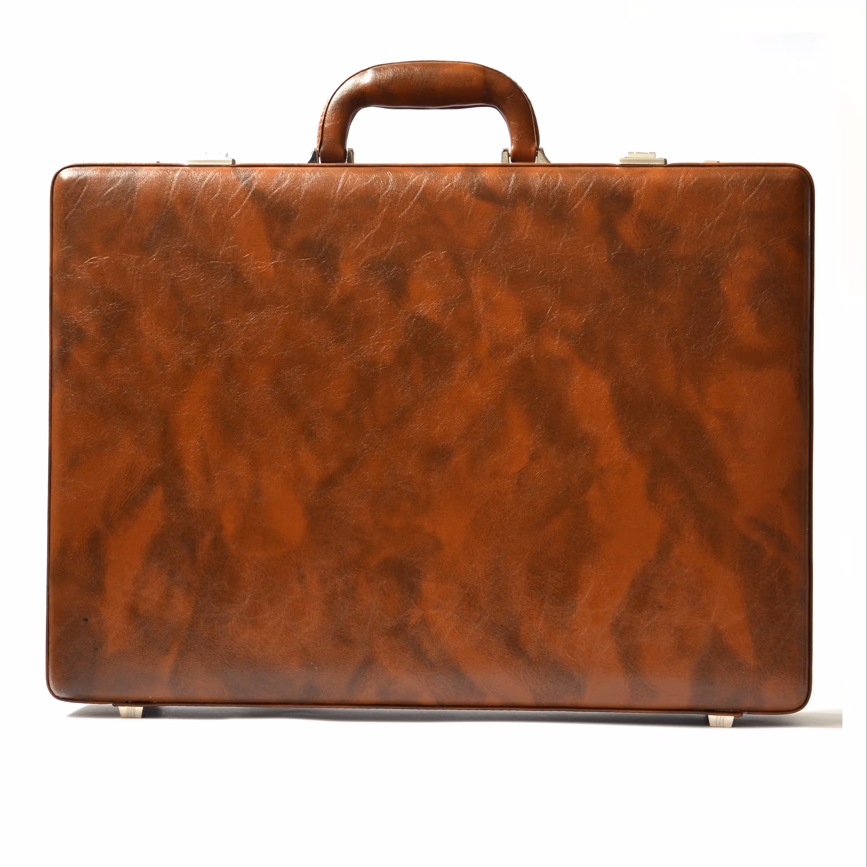 کیف لپ تاپ سامسونت با چرم طرح دار مدل 13 (قهوه ای و عسلی) اکاردئونی