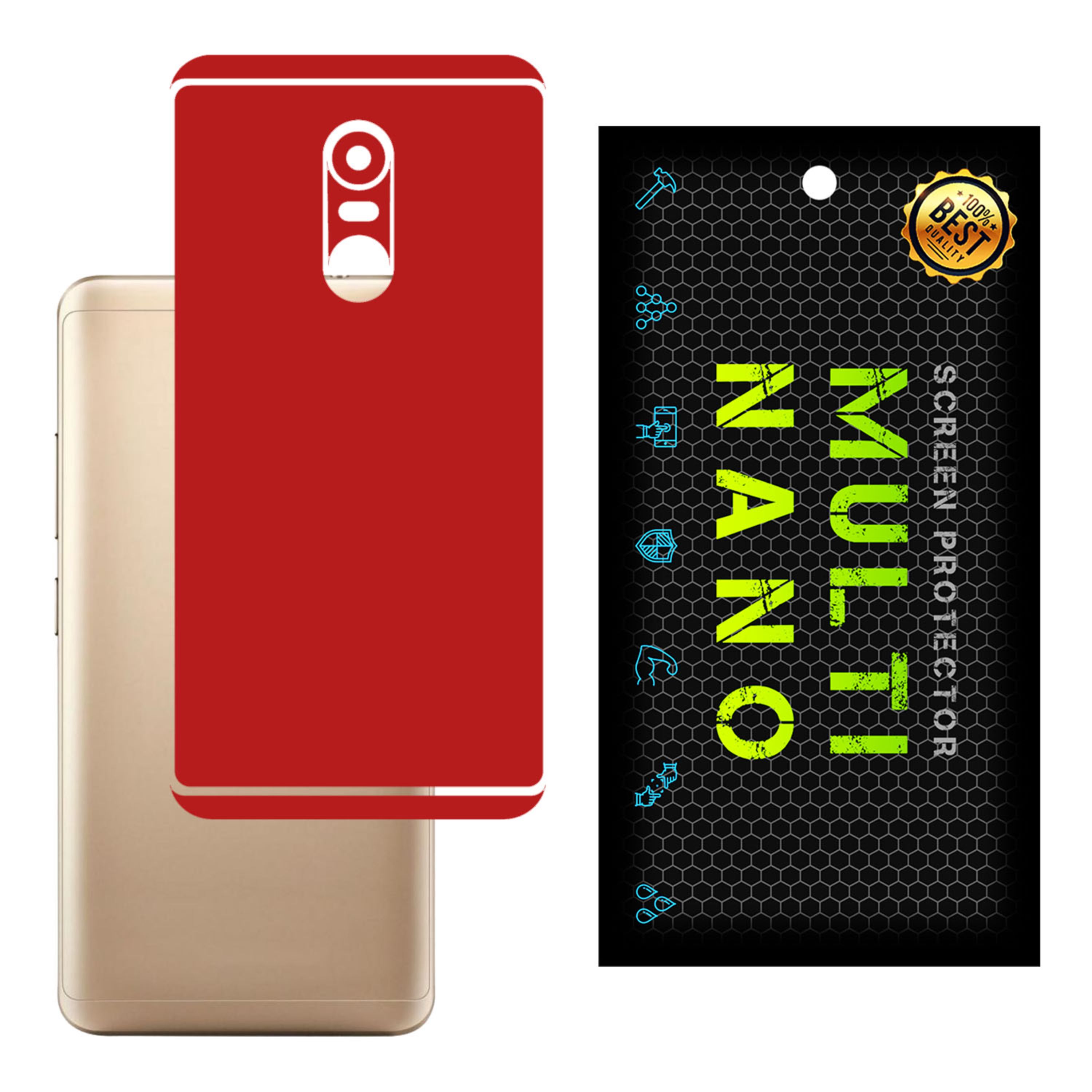 برچسب پوششی MultiNano مدل X-F1M-Red برای پشت موبایل تی پی لینکNeffos X1 Max