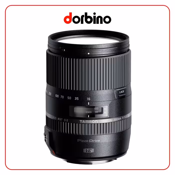 لنز تامرون Tamron 16-300mm F3.5-6.3 Di II VC PZD Macro for Canon EF - فروشگاه دوربین دوربینو